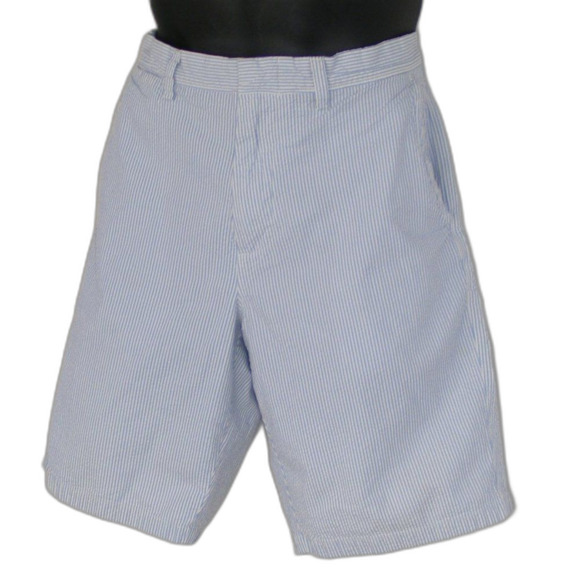 J. Crew Shorts, 34, Blue Seersucker, Club, Cotton, Bermuda - Picture 3 of 11